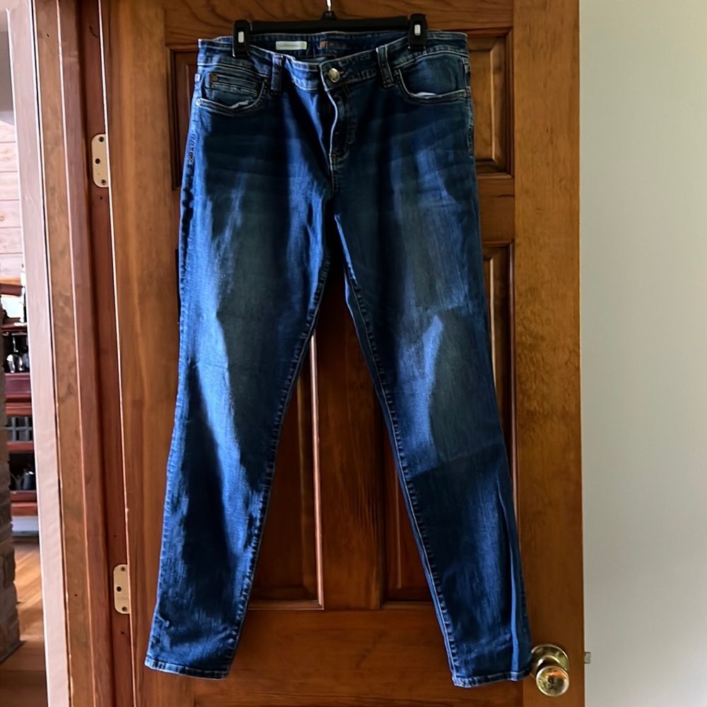 Skinny jeans, indigo, like new and hardly worn. Size 14